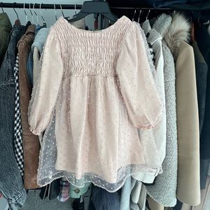 Zara girls polka dot dress